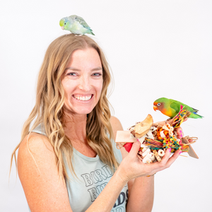all natural parrot toy