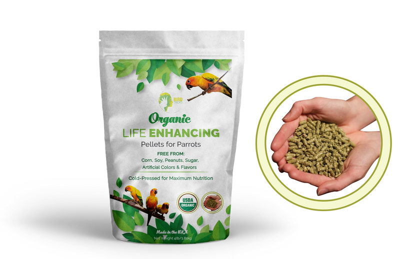Organic Parrot Pellets (4lbs)